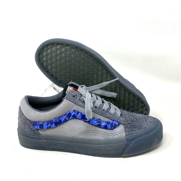 VANS x Rokit Old Skool 36 DX Shoes Suede Gray Low For Women Sneakers VN0000SRBKU - Picture 6 of 10